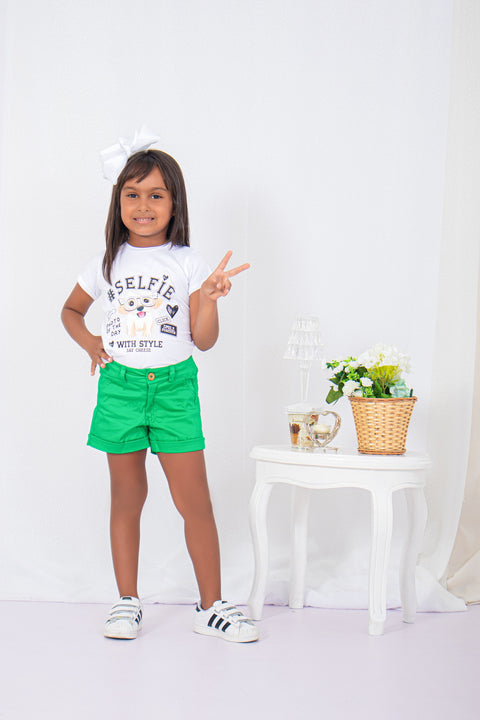 Camiseta básica para niña Cereza | Mamamia Girls