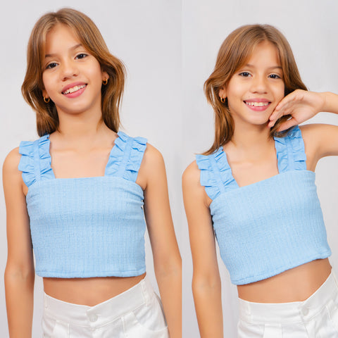 Blusa Tipo Crop Top  para niña Ref 020185-05 | Mamamia Girls
