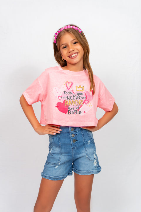 Camiseta oversize para niña Guerreros | Mamamia Girls