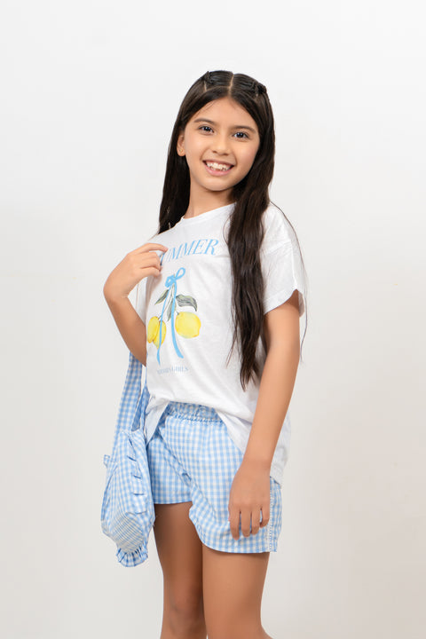 Conjunto Deportivo Camiseta y Short para niña Ref 020104-05 | Mamamia Girls