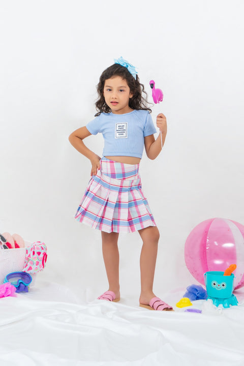 Falda corta para niña Escocesa | Mamamia Girls