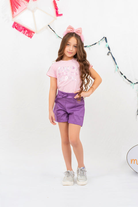 Short tiro alto para niña Ref 040176-11 | Mamamia Girls