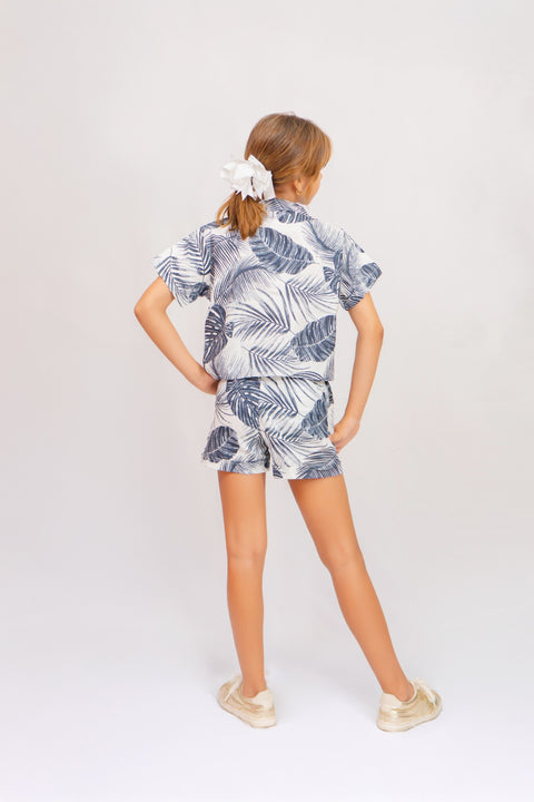 Conjunto Camisa y Short para niña Ref 080191-12 | Mamamia Girls