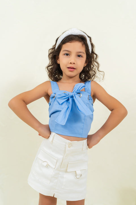 Blusa  de Tiras Ajustadapara niña Ref 020184-05-01 | Mamamia Girls